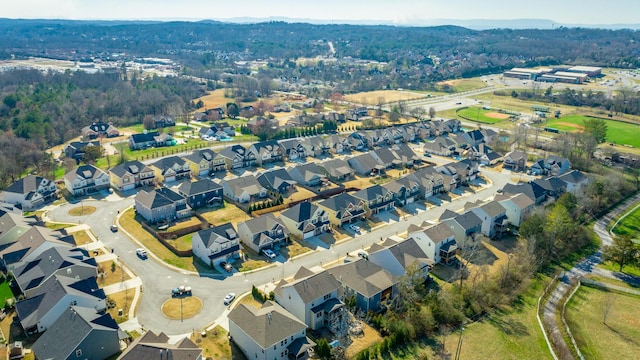 drone / aerial view featuring a residential view