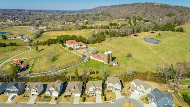 drone / aerial view featuring a residential view