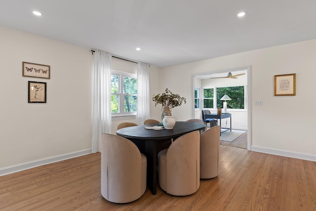 1723 Hixson Pike, Chattanooga, TN 37405 - dining space with light wood-type flooring, recessed lighting, and baseboards