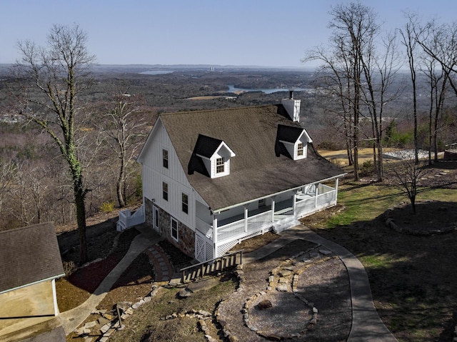 birds eye view of property