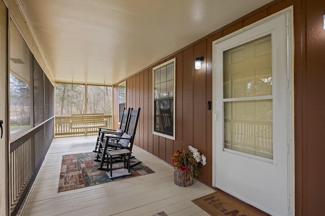 view of sunroom / solarium