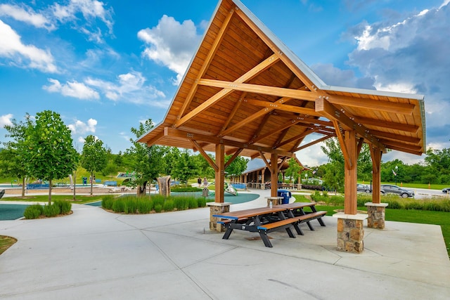 4581 Sweet Berry Ln, Ooltewah, TN 37363 - view of property's community featuring a gazebo and a patio area
