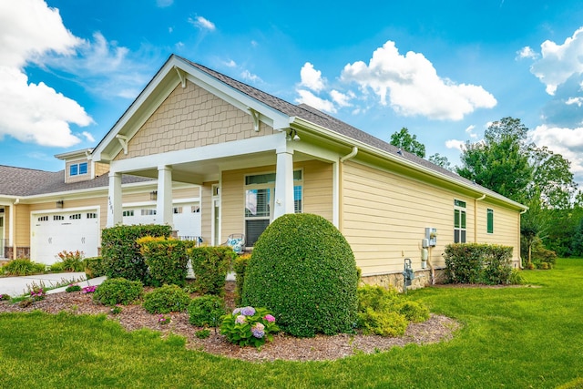 4581 Sweet Berry Ln, Ooltewah, TN 37363 - view of property exterior with a garage and a yard