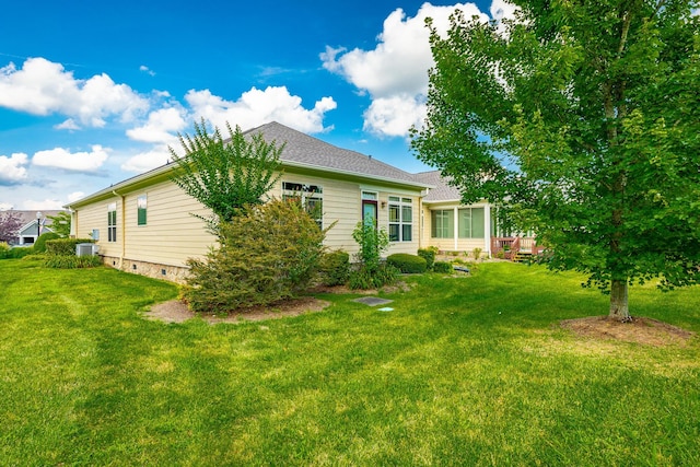 4581 Sweet Berry Ln, Ooltewah, TN 37363 - view of home's exterior featuring a yard