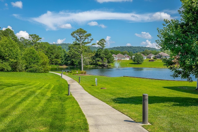 4581 Sweet Berry Ln, Ooltewah, TN 37363 - view of community with a water view and a yard