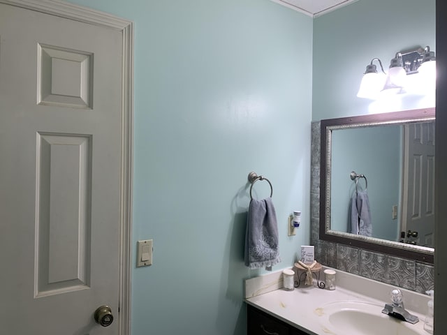 bathroom with vanity