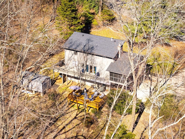 birds eye view of property