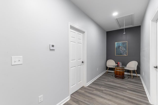 4513 Lamont Ln, Chattanooga, TN 37415 - sitting room with attic access, wood finished floors, and baseboards