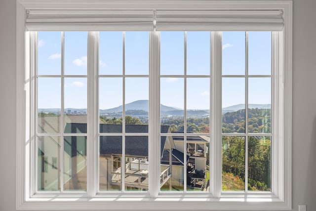 interior details with a mountain view