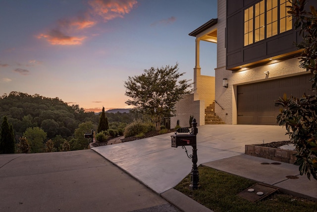 1109 Meroney St, Chattanooga, TN 37405 - exterior space featuring concrete driveway and an attached garage