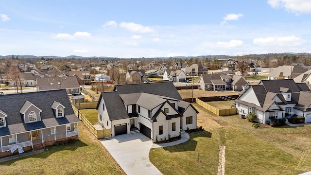 bird's eye view featuring a residential view