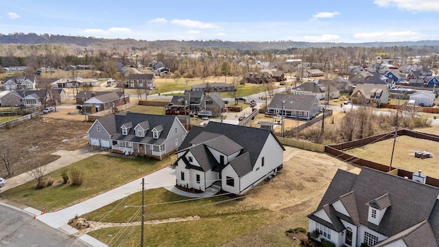 birds eye view of property featuring a residential view