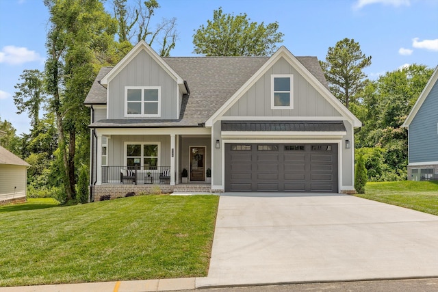 5118 Judd Way NW Unit 21, Cleveland, TN 37312 - craftsman inspired home with board and batten siding, a porch, a shingled roof, and concrete driveway