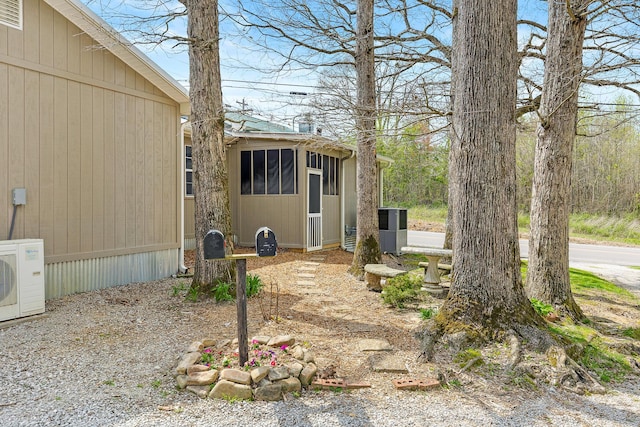 view of yard with ac unit