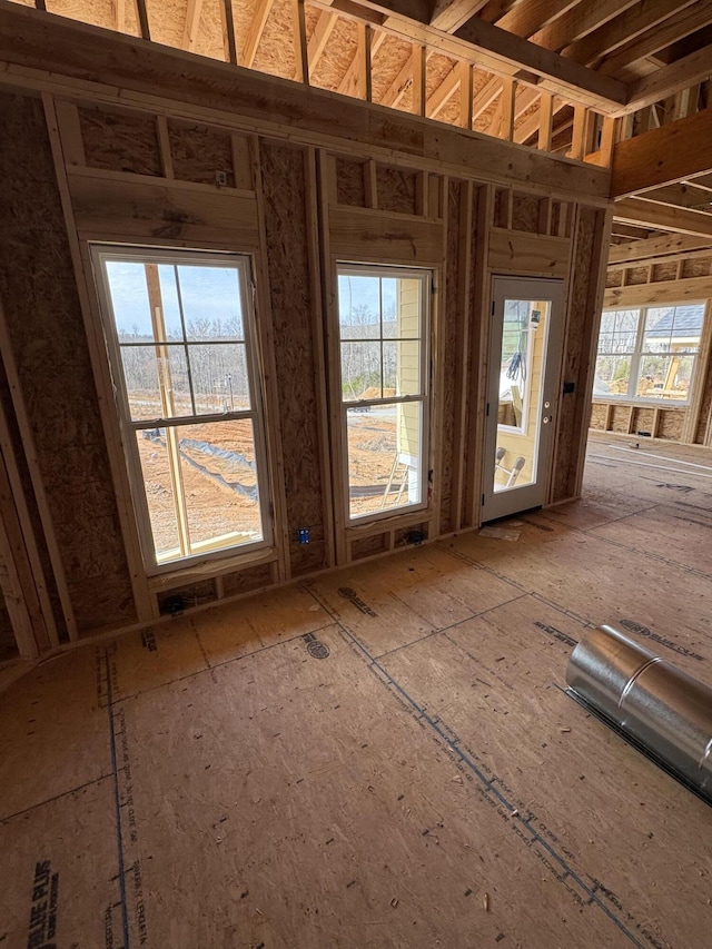 miscellaneous room featuring a wealth of natural light