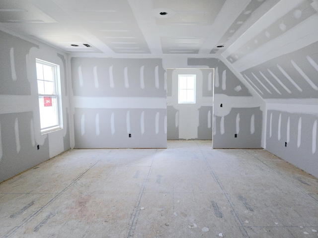 view of additional living space