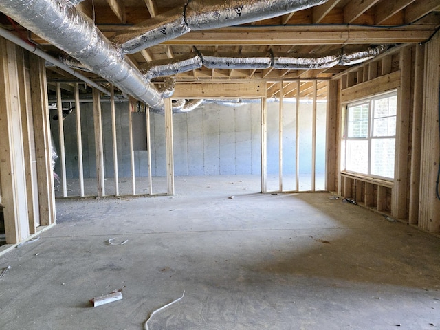 view of basement