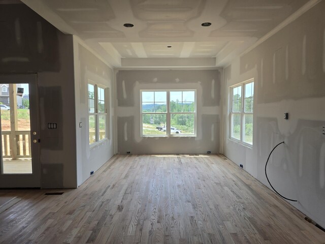 interior space featuring wood finished floors