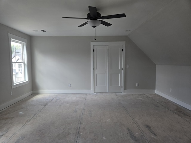 10634 Flicker Way Unit 119, Apison, TN 37302 - bonus room featuring a ceiling fan and vaulted ceiling