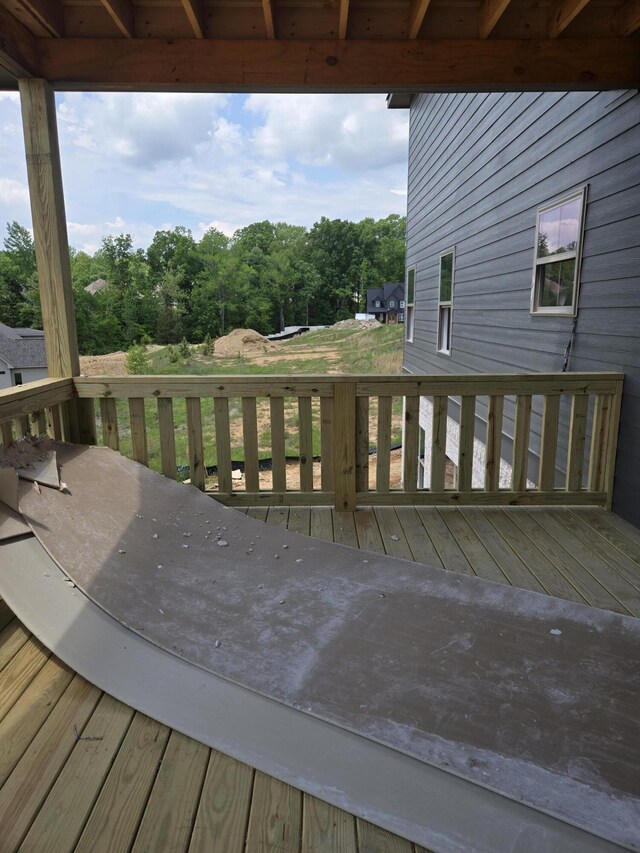10630 Flicker Way Unit 120, Apison, TN 37302 - wooden deck with view of scattered trees