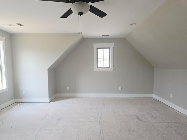 10630 Flicker Way Unit 120, Apison, TN 37302 - bonus room featuring ceiling fan and lofted ceiling