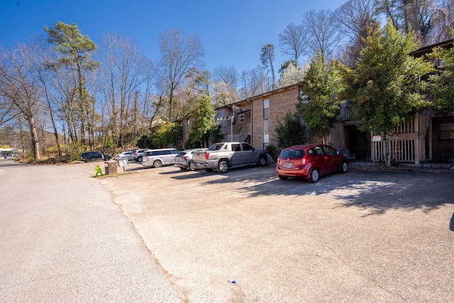 view of uncovered parking lot