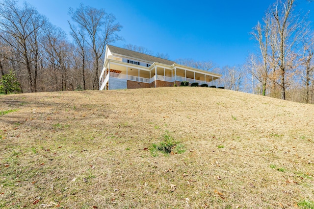 view of front of property with covered porch