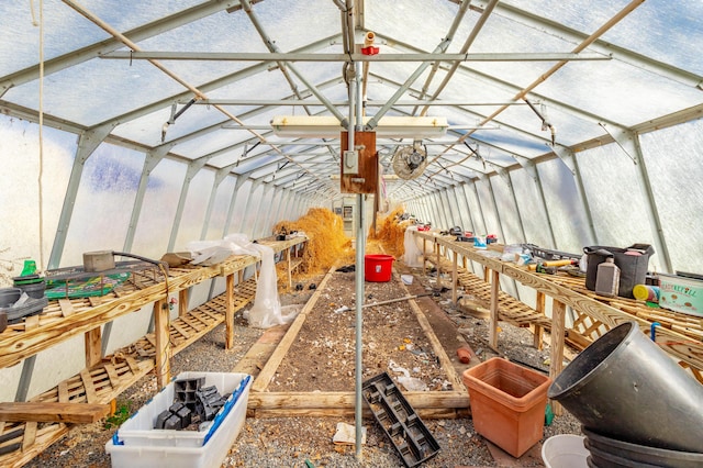 miscellaneous room with a sunroom