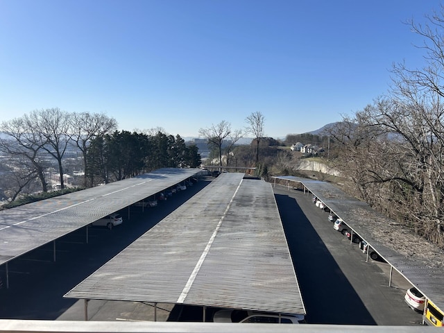 exterior details featuring a mountain view