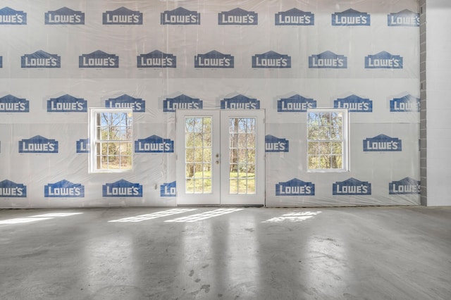 225 Blue Jay Pkwy, Ringgold, GA 30736 - interior space featuring french doors and concrete floors