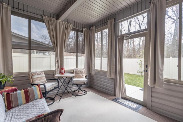 view of sunroom / solarium