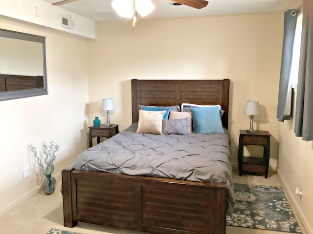 2813 Nile Rd, Chattanooga, TN 37421 - carpeted bedroom with ceiling fan, baseboards, and visible vents
