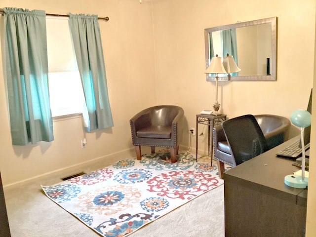 2813 Nile Rd, Chattanooga, TN 37421 - carpeted home office featuring visible vents and baseboards