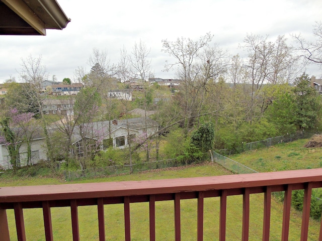 2813 Nile Rd, Chattanooga, TN 37421 - wooden terrace with a lawn and a fenced backyard