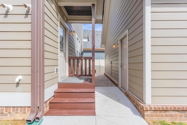 view of entrance to property