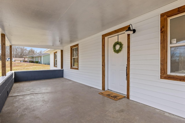 view of patio / terrace featuring a porch