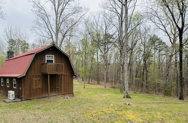 142 Huckleberry Trl, Lafayette, GA 30728 - view of barn with a lawn and a cooling unit
