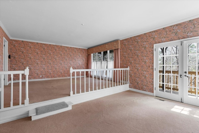 5803 Lake Resort Dr, Hixson, TN 37343 - view of patio / terrace with french doors and visible vents