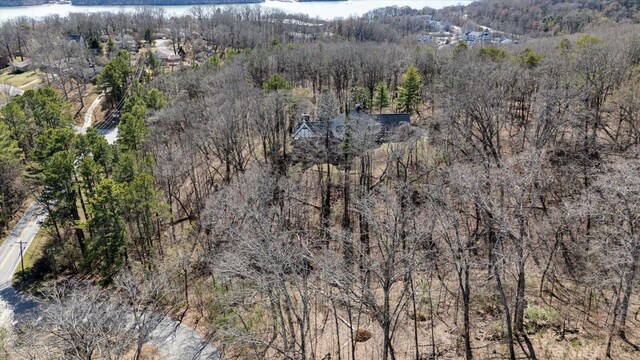 5803 Lake Resort Dr, Hixson, TN 37343 - birds eye view of property with a forest view and a water view