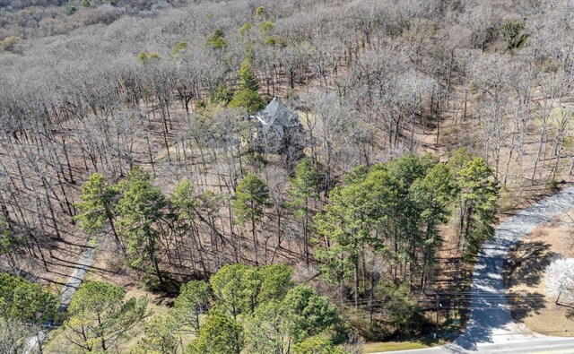 5803 Lake Resort Dr, Hixson, TN 37343 - drone / aerial view featuring a forest view