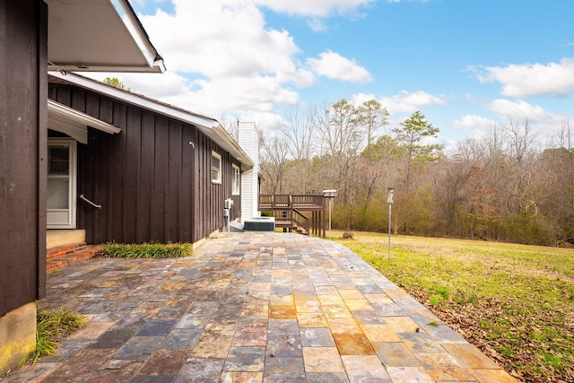 view of patio / terrace featuring a deck