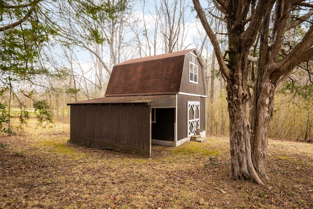 view of barn