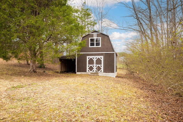 view of barn