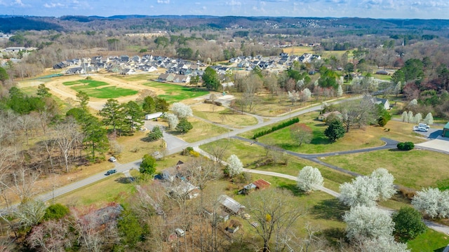 aerial view featuring a rural view