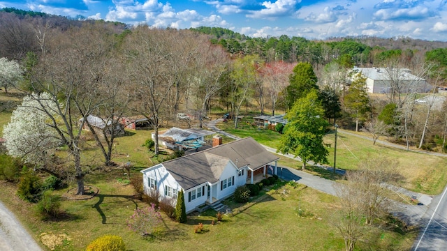 aerial view with a view of trees