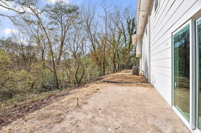 view of yard with a patio area