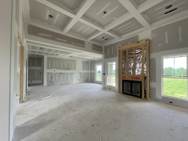 12800 Blakeslee Dr Unit 22, Soddy Daisy, TN 37379 - unfurnished living room with a fireplace