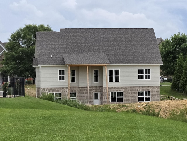 12800 Blakeslee Dr Unit 22, Soddy Daisy, TN 37379 - back of property featuring brick siding and a shingled roof