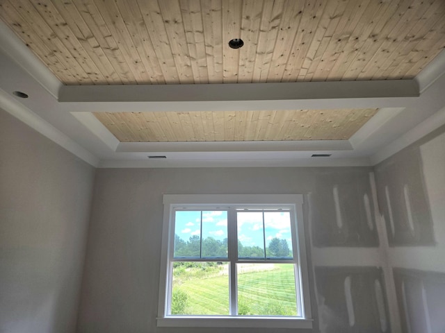 12800 Blakeslee Dr Unit 22, Soddy Daisy, TN 37379 - detailed view of wooden ceiling and a tray ceiling