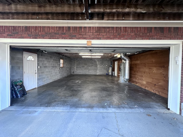 garage with driveway